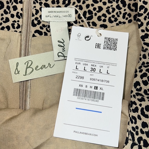 Pull & Bear Animal Print Mini Skirt- NWT - Picture 5 of 8